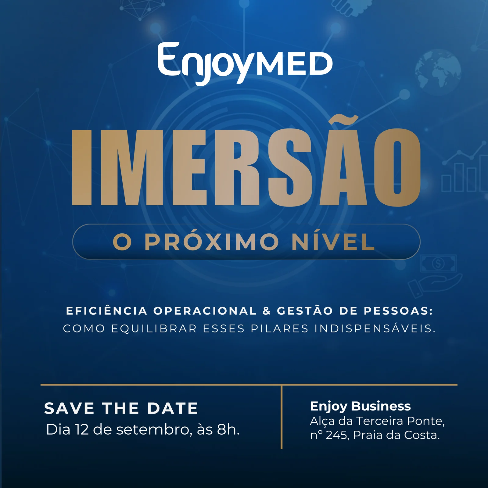 Arte oficial da Imersão O Próximo Nível, da Enjoy Med